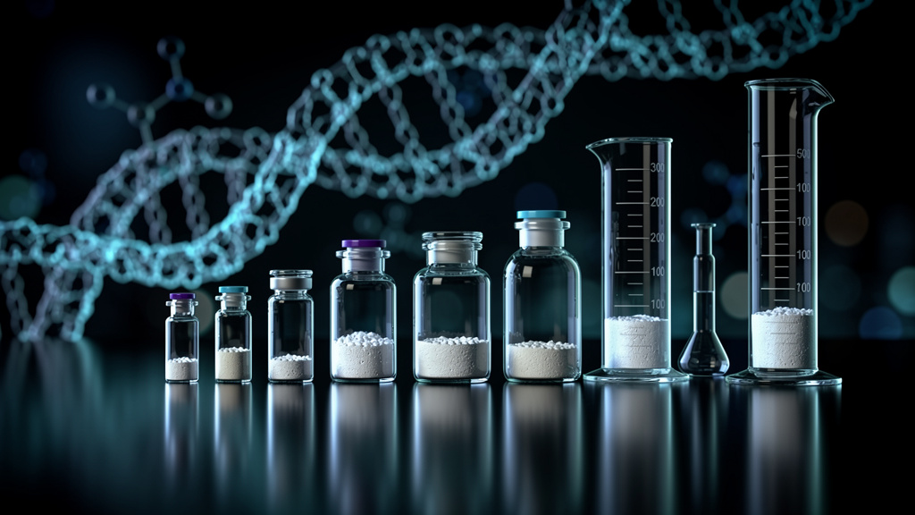 Performance research peptide vials and laboratory glassware